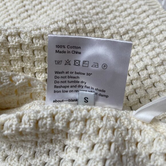 about:blank Mesh Knit Vacation Shirt - Ecru - Picture 4 of 5